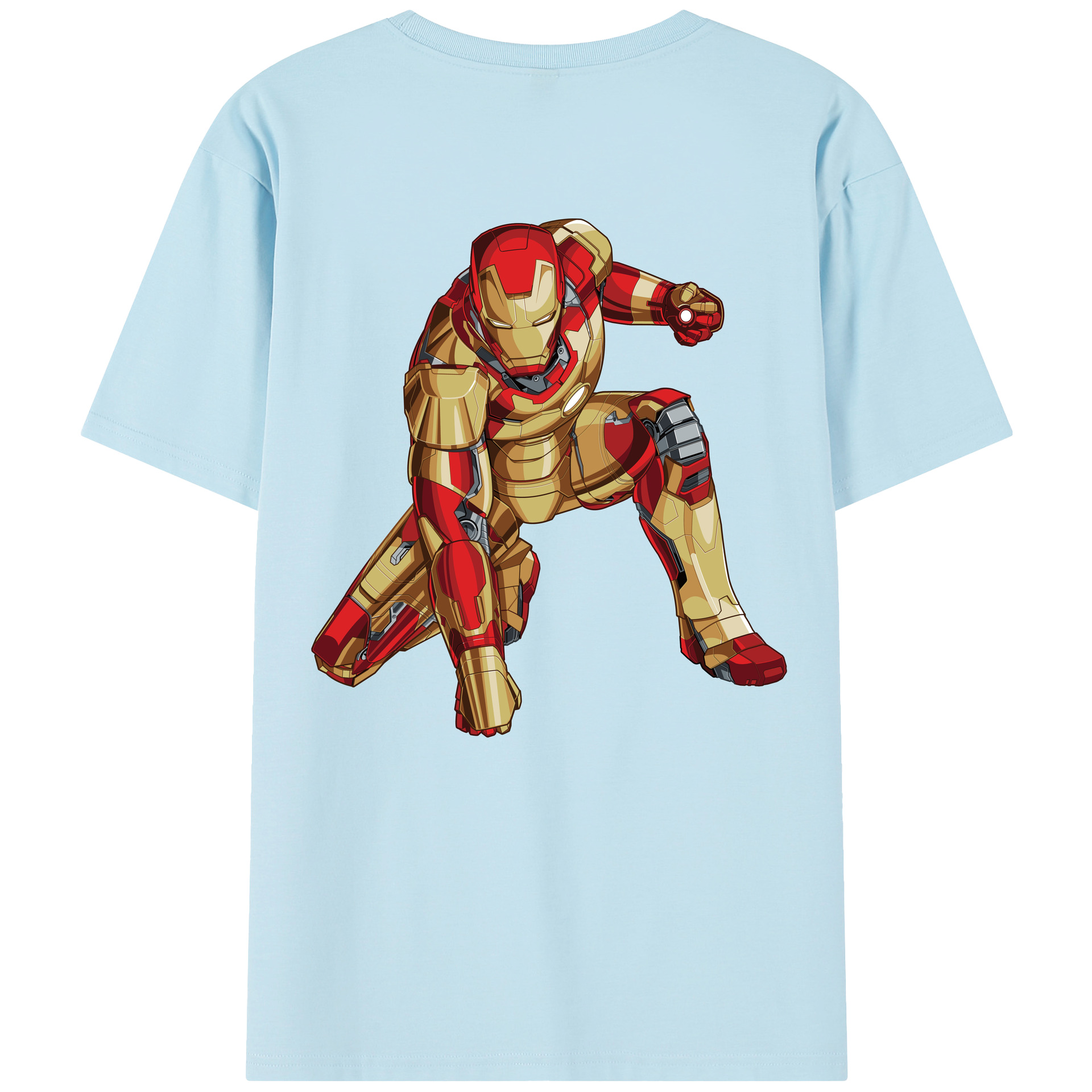 （画像用） アベンジャーズ The Avengers 綿100％半袖Tシャツ（背面プリント）